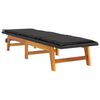 vidaXL Sun Lounger with Cushion Poly Rattan&Solid Wood Acacia