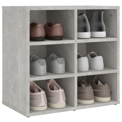 vidaXL Shoe Cabinet Concrete Grey 52.5x30x50 cm