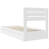 vidaXL Storage Bed with Headboard White 90 x 190 cm Engineered Wood