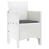 vidaXL Garden Chair 4 pcs White 53 x 49 x 85 cm PP