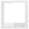 vidaXL Wall Cube Shelves 2 pcs High Gloss White 30x15x30 cm