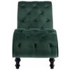 vidaXL Chaise Lounge Green Velvet