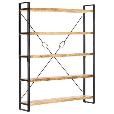 vidaXL 3-Tier Bookcase 40x30x80 cm Solid Mango Wood