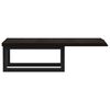 vidaXL Basin Shelf Wall Mounted Steel and Solid Wood Oak