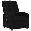 vidaXL Electric Massage Recliner Chair Black Fabric