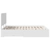 vidaXL Bed Frame with Headboard White 150 x 200 cm Engineered Wood