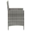vidaXL Garden Chairs with Cushions 4 pcs Poly Rattan Grey