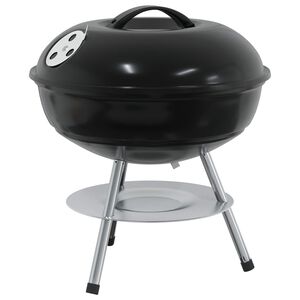 vidaXL Charcoal Grill Black 36.5 x 36.5 x 40 cm