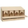 vidaXL Chicken Laying Nest 4 Compartments 106x40x59 cm Solid Pine Wood