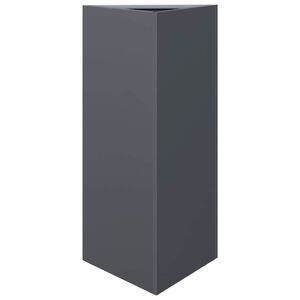 vidaXL Garden Planter Anthracite Triangular 40x34.5x75 cm Steel