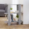 vidaXL Book Cabinet/Room Divider Grey Sonoma 80x30x87 cm