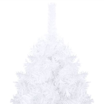 vidaXL Artificial Pre-lit Christmas Tree with Thick Branches White 120 cm