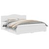 vidaXL Bed Frame with Drawer White 180 x 200 cm Engineered Wood