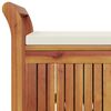 vidaXL Garden Storage Bench with Cushion 91 cm Solid Wood Acacia