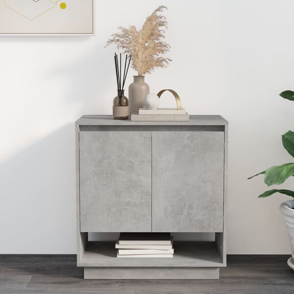 vidaXL Sideboard Concrete Grey 70x41x75 cm Engineered Wood