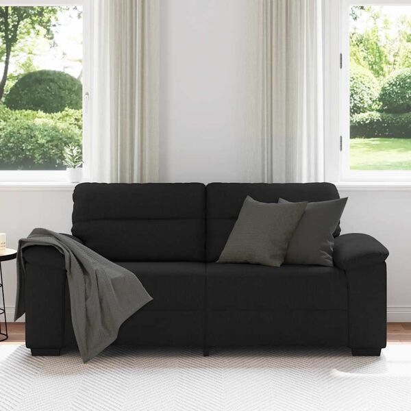 vidaXL 2-Seater Sofa&nbsp;Black 180x81x84 cm Fabric