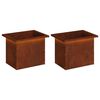 vidaXL Garden Planter with LED 2 pcs Rusty 30 x 40 x 30 cm