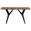 vidaXL Dining Table 140x70x76 cm Solid Reclaimed Wood