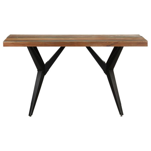 vidaXL Dining Table 140x70x76 cm Solid Reclaimed Wood