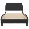 vidaXL Bed Frame "Dover" Black 90x190 cm Faux Leather