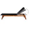vidaXL Sun Loungers 2 pcs with Table Poly Rattan and Solid Acacia Wood