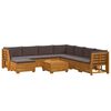 vidaXL 9 pcs Outdoor Sofa Set Solid Acacia Wood Brown