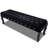 vidaXL Sofa | Black | Pine wood, Acrylic, Polyamide, Polyester | Standard