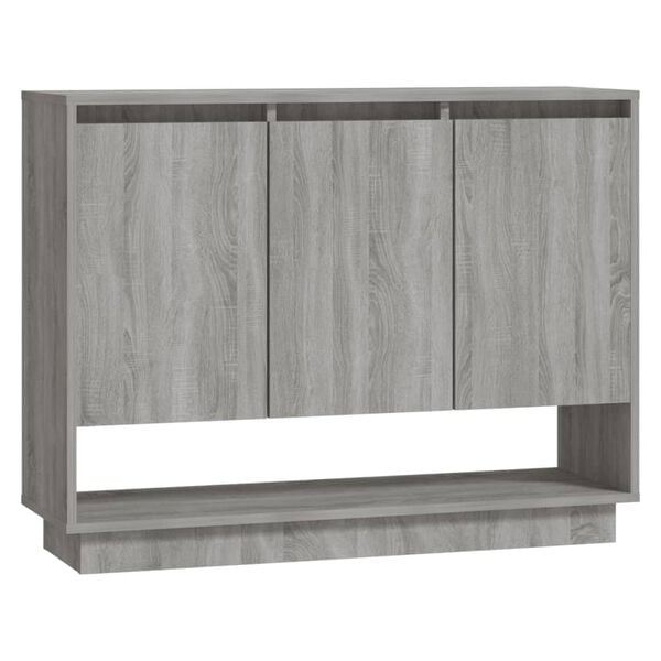 vidaXL Sideboard Grey Sonoma 97x31x75 cm Engineered Wood