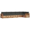 vidaXL Outdoor Sofa Set 6 pcs Natural and Anthracite