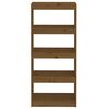 vidaXL Book Cabinet/Room Divider Honey Brown 60x30x135.5 cm Wood Pine