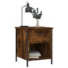 vidaXL Bedside Cabinet Smoked Oak 40x42x50 cm Engineered Wood