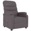 vidaXL Massage Chair Grey Faux Leather