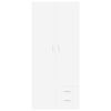 vidaXL Wardrobe White 80x52x180 cm Engineered Wood