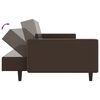 vidaXL 2-Seater Sofa Bed Brown Faux Leather