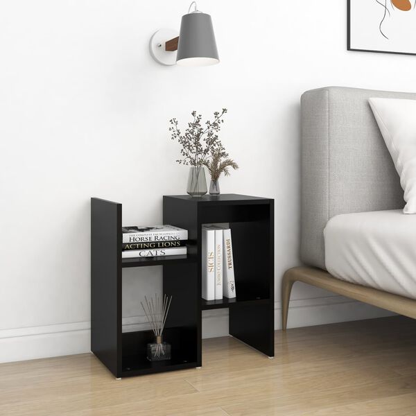 vidaXL Bedside Cabinets 2 pcs Black 50x30x51.5 cm Engineered Wood