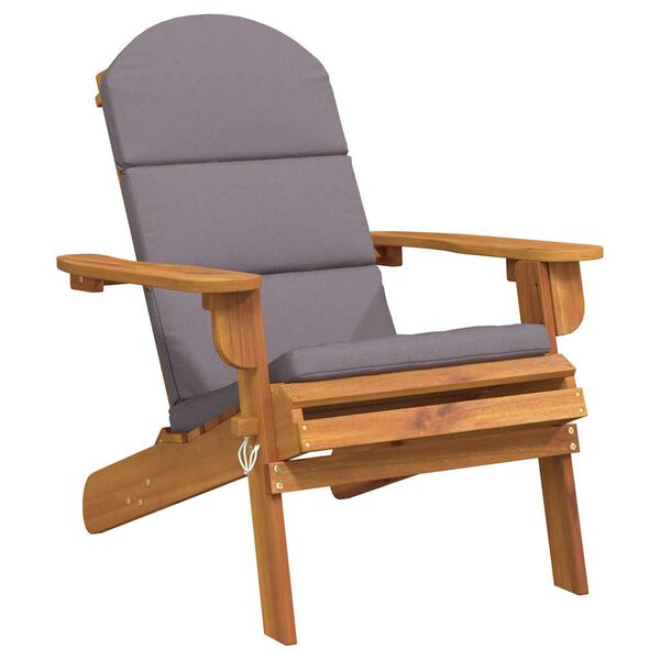 vidaXL Adirondack Garden Chair with Cushions Solid Wood Acacia