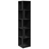 vidaXL Corner Cabinet Black 33x33x164,5 cm Engineered Wood