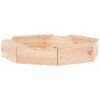 vidaXL Sandbox with Seats Octagon Solid Wood Pine