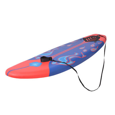 vidaXL Surfboard Blue and Red 170 cm