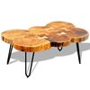 vidaXL Coffee Table 35 cm 6 Trunks Solid Acacia Wood