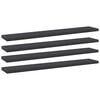 vidaXL Bookshelf Boards 4 pcs Grey 60x10x1,5 cm Engineered Wood