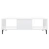 vidaXL Coffee Table High Gloss White 103.5x60x35 cm Engineered Wood