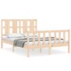 vidaXL Bed Frame without Mattress Double Solid Wood Pine