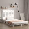 vidaXL Wall Headboard White 141x3x91.5 cm Solid Wood Pine