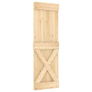 vidaXL Sliding Door NARVIK 70 x 210 cm (152.5 cm) Natural and Black