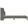 vidaXL Bed Frame with Headboard Dark Grey 90 x 190 cm Velvet