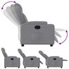 vidaXL Recliner Chair Light Grey Fabric