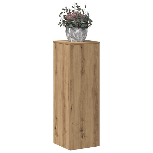 vidaXL Plant Stand Artisan Oak 33x33x100 cm Engineered Wood
