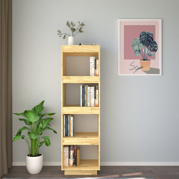vidaXL Book Cabinet/Room Divider 40x35x135 cm Solid Pinewood