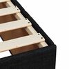 vidaXL Box Spring Bed with Mattress Black Queen Fabric